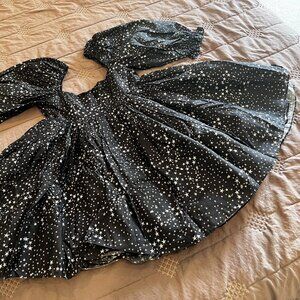Selkie - The Puff Dress - Starry Night - M